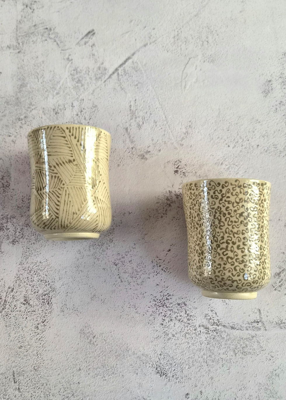 Thumbnail: Cream Geometric Tumbler