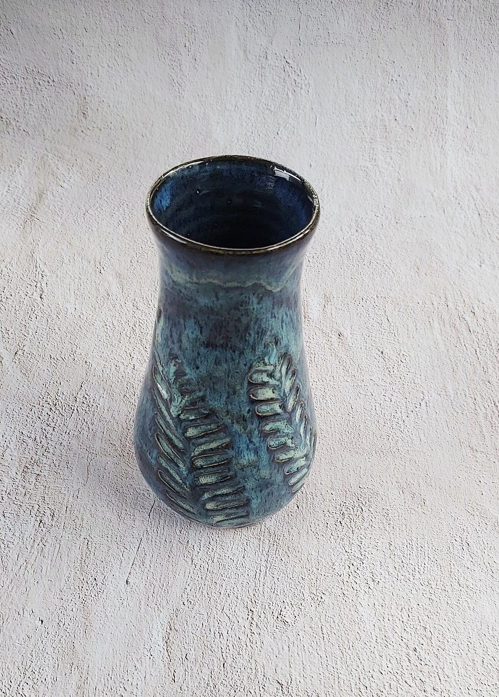 Deep Blue Botanical Vase