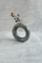 Handmade Ceramic Ring Vase