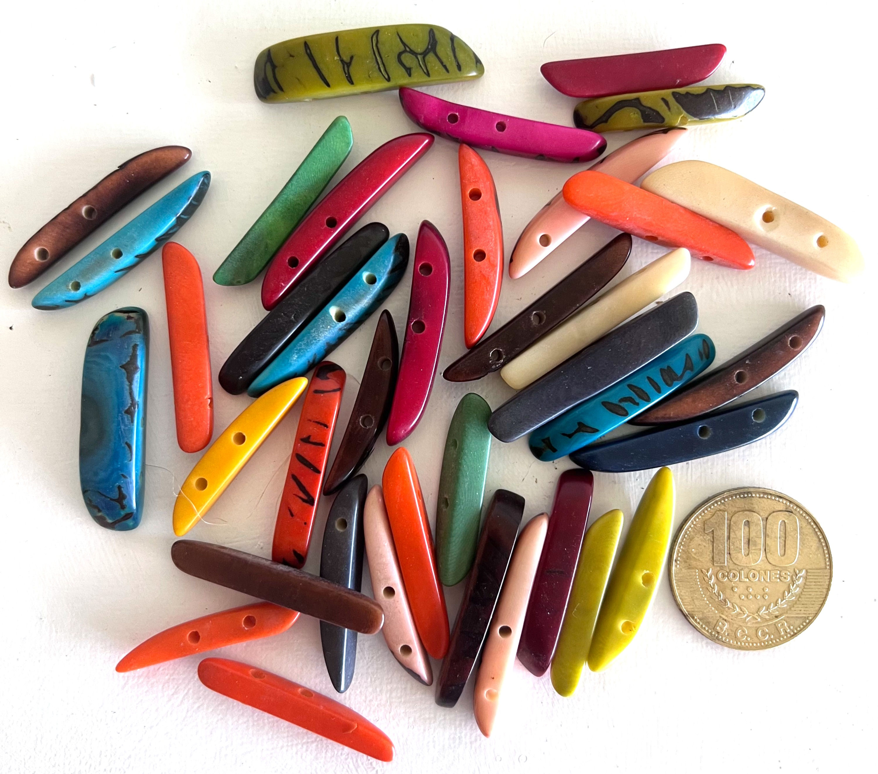 Tagua sliver beads