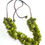Thumbnail: Clustered Mini-Tagua Coin Necklace - Bright Chartreuse