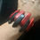 Thumbnail: Tagua Chunky Bracelet - Black and Red