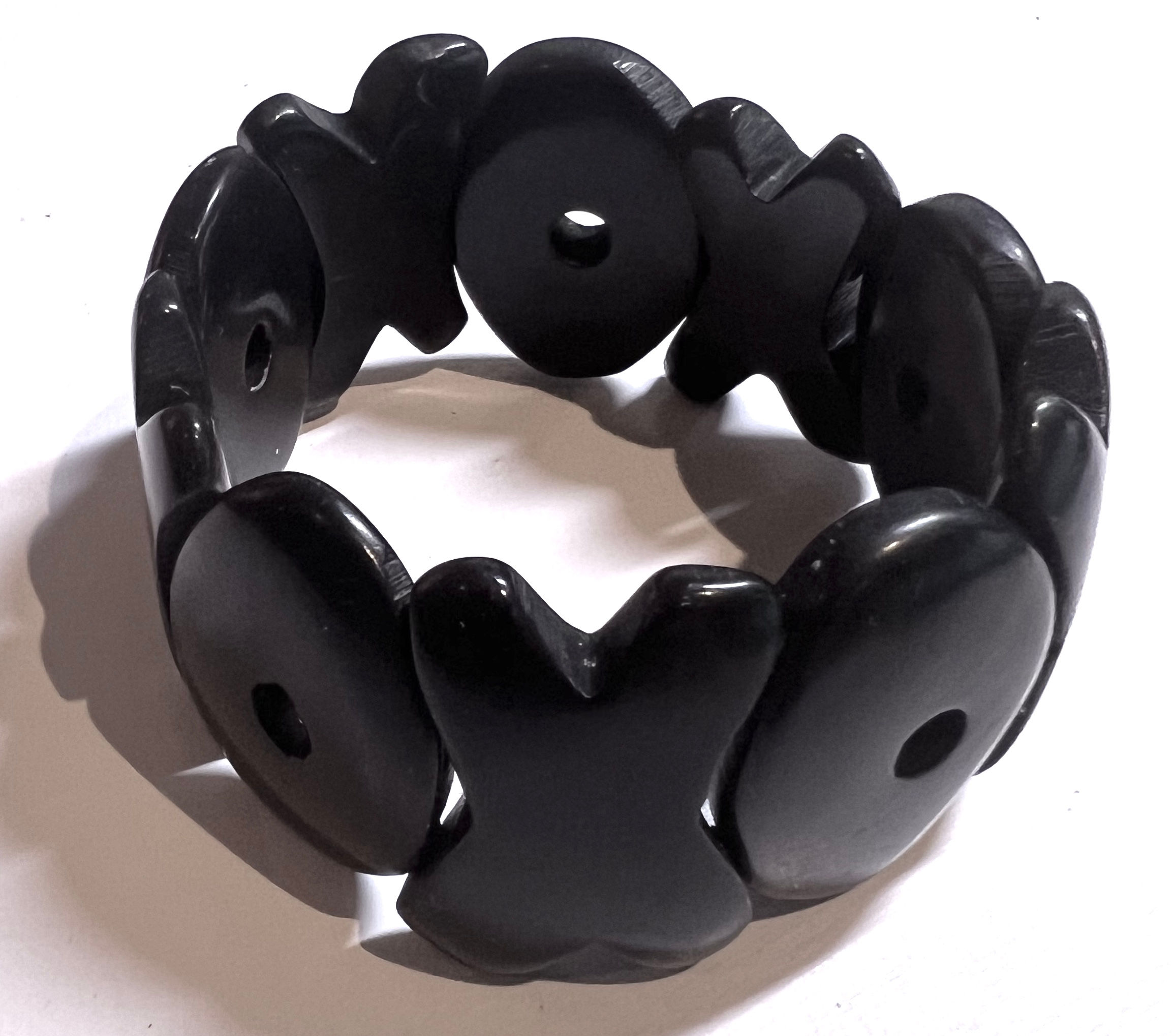 Tagua OXO Bracelet - Black
