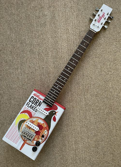 Corn Flakes Box Guitar Build