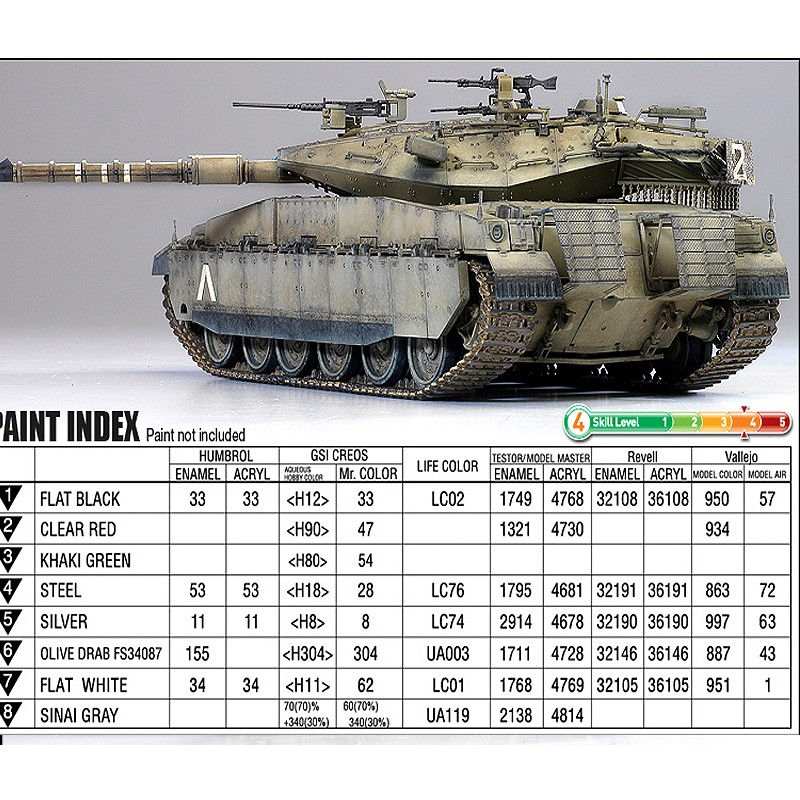 Miniatura: ACADEMY - ACA13286 - MERKAVA IID - 1/35