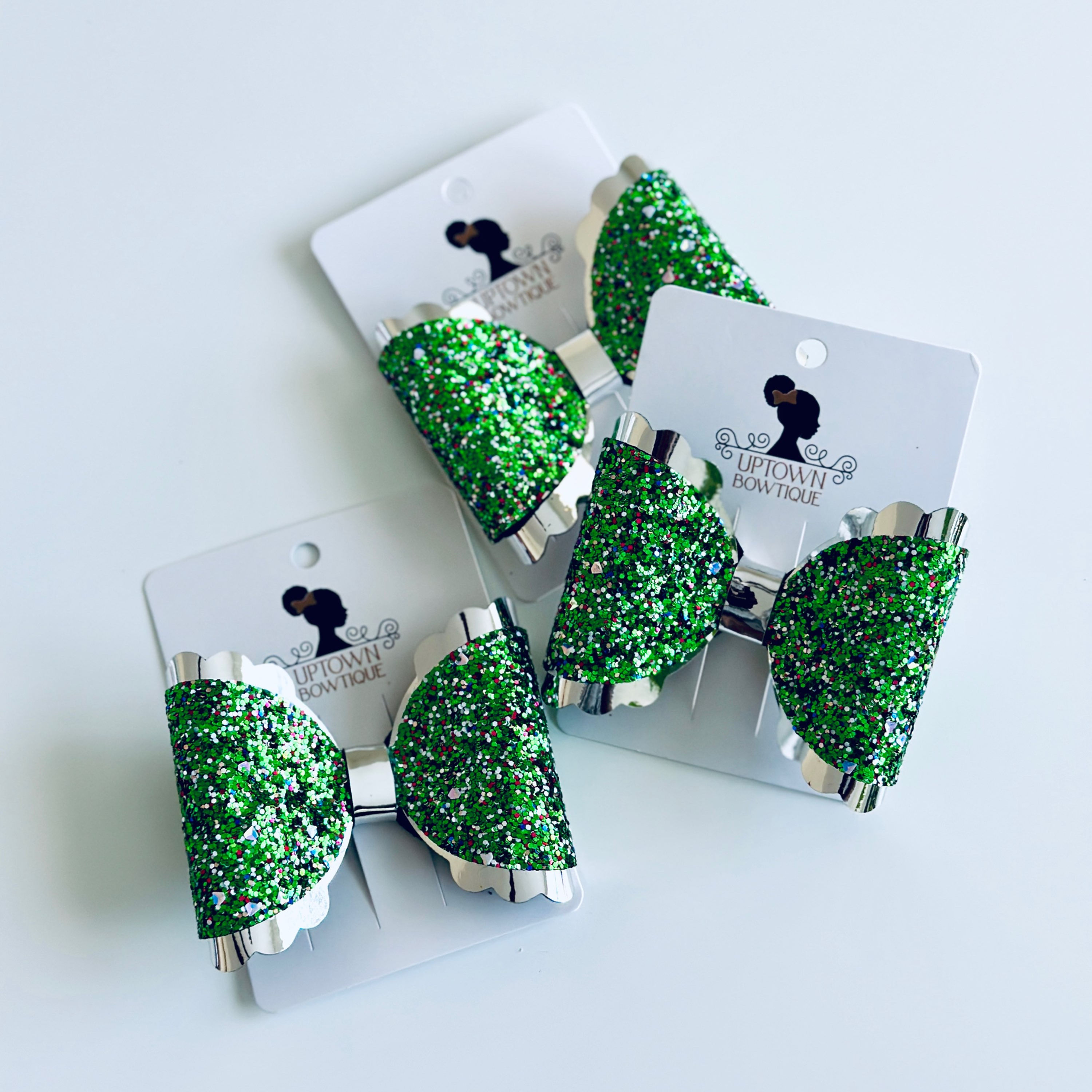 Evergreen Bow Clip