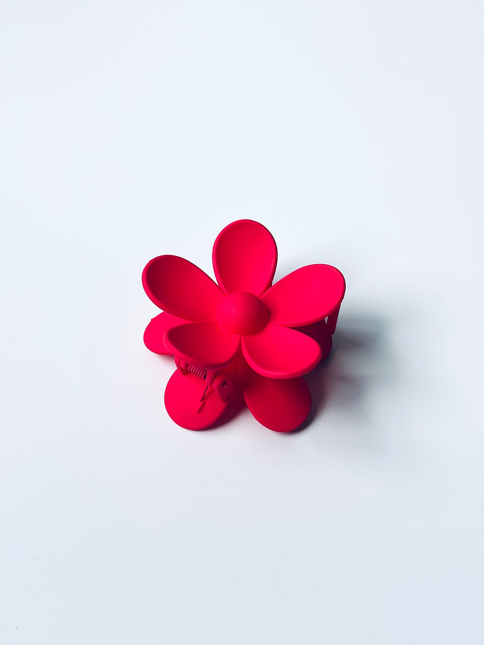 Thumbnail: Large Floral Claw Clip - Solid Colors
