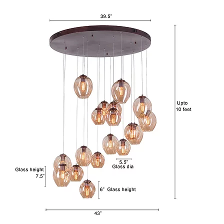 Thumbnail: Honey Star Chandelier