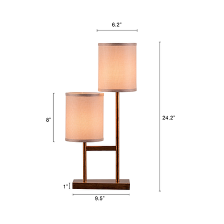 Thumbnail: Double Pot Table Lamp