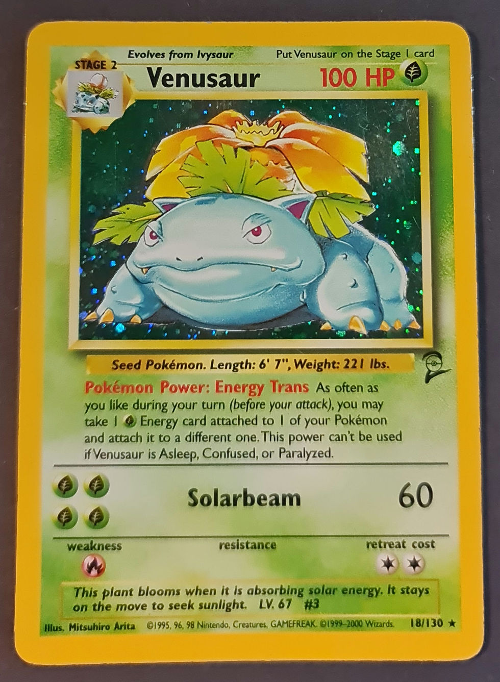 Venusaur 18/130 Holo BASE SET 2 1999 PokeCardsGT