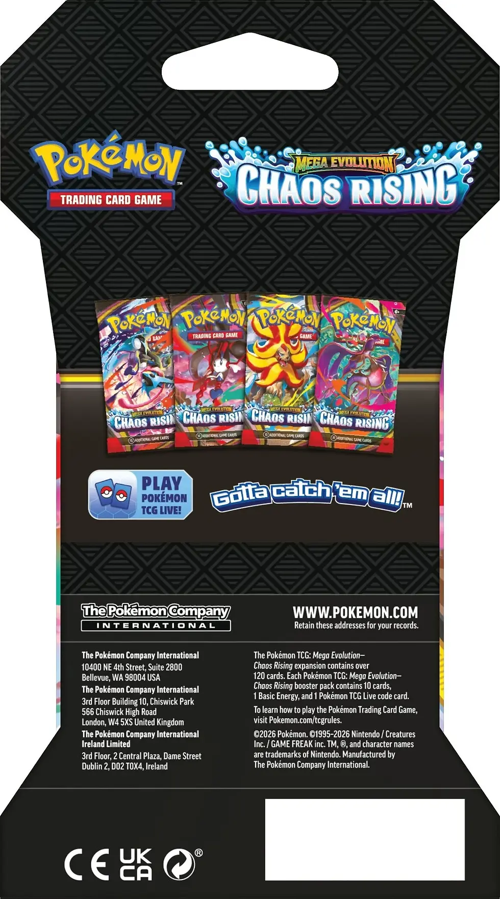 Miniatura: MEG - Chaos Rising - Sleeved Booster Mega Pyroar - Sobre sellado 10 cartas