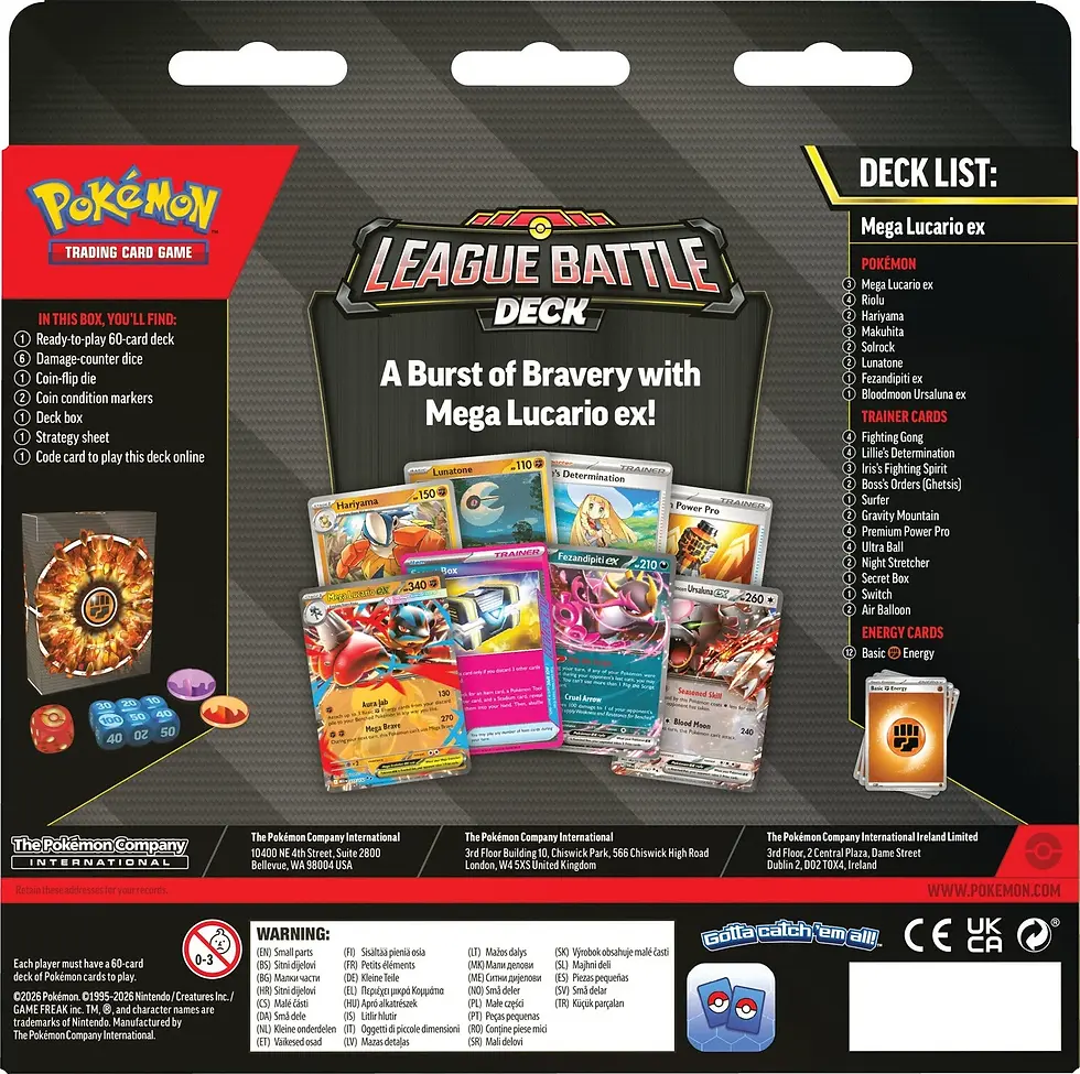Miniatura: PREVENTA - Mazo/Baraja/Deck Mega Lucario ex Battle Deck