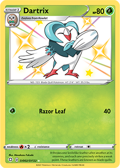 Dartrix - SV2/SV122 - Shiny Rare