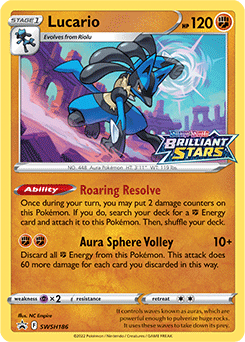 Lucario - SWSH186 - Prerelease Promo