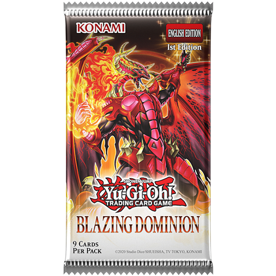 Yu-Gi-Oh! Blazing Dominion Sobre Booster 9 cartas