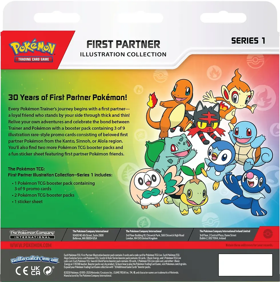 Miniatura: First Partner Illustration Collection - Serie 1 Kanto, Alola y Hoenn