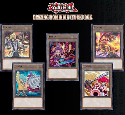 Miniatura: Yu-Gi-Oh! Blazing Dominion Token Box 4 sobres + 1 carta Token