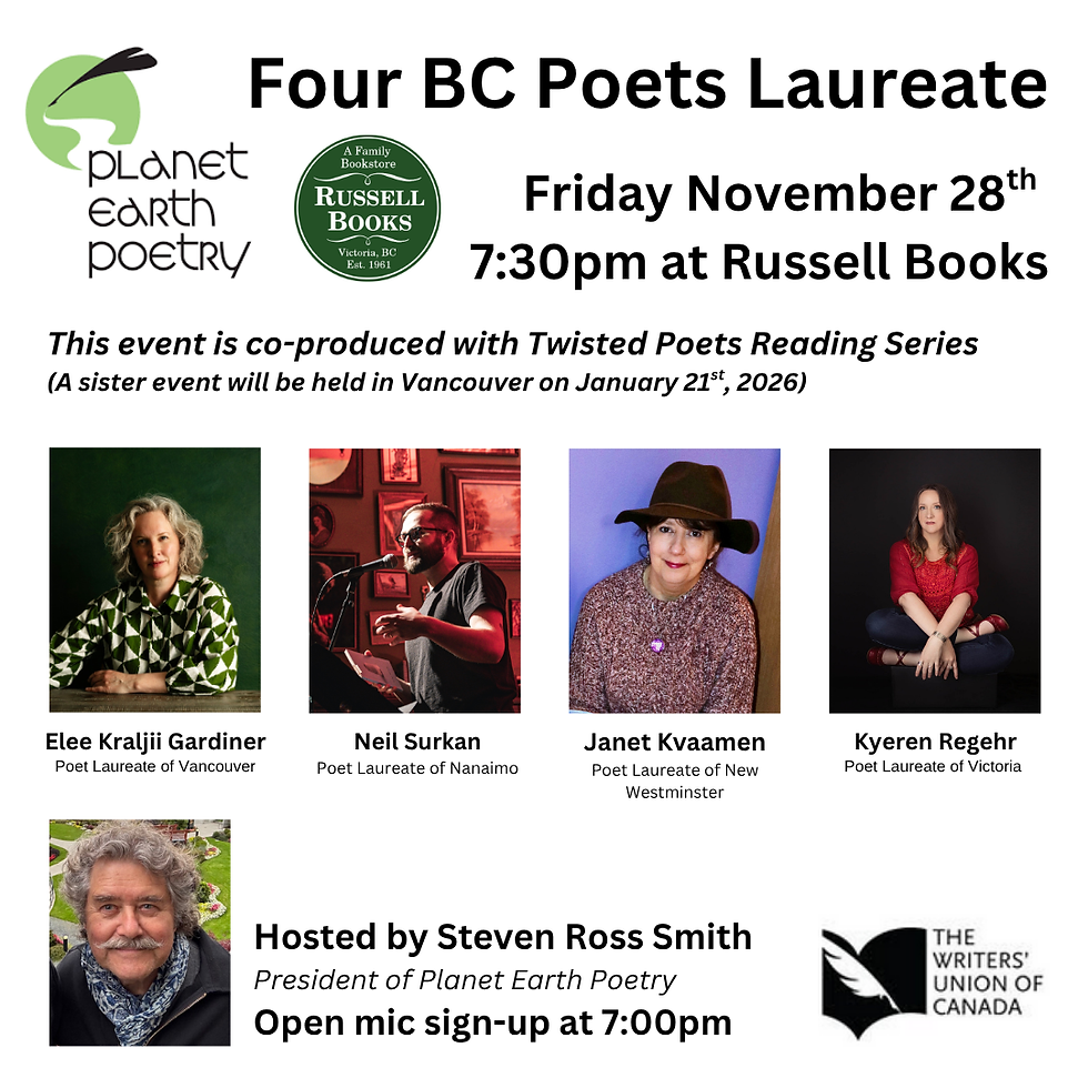 Poet Laureate Reading Fall 2025 Season 30(1)