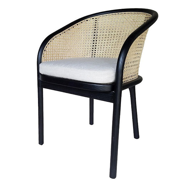 CAMILLE DINING CHAIR BLACK Victoria's Armoire