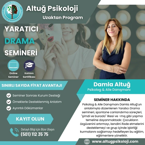 Yaratıcı Drama Uzaktan Seminer Programı