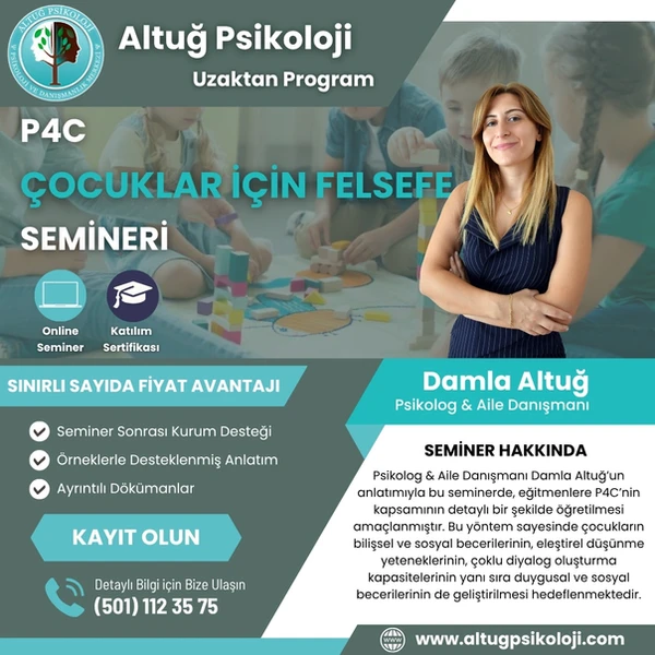 (P4C) Çocuklar için Felsefe Uzaktan Seminer Programı