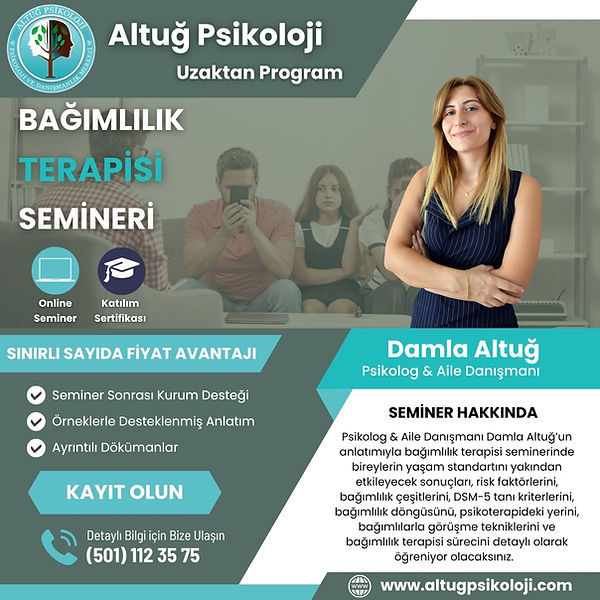 Bağımlılık Terapisi Seminer Programı