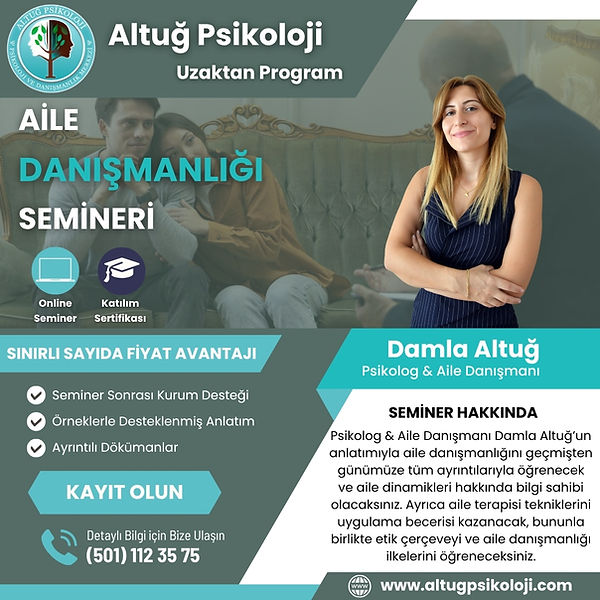 Aile Danışmanlığı Uzaktan Seminer Programı