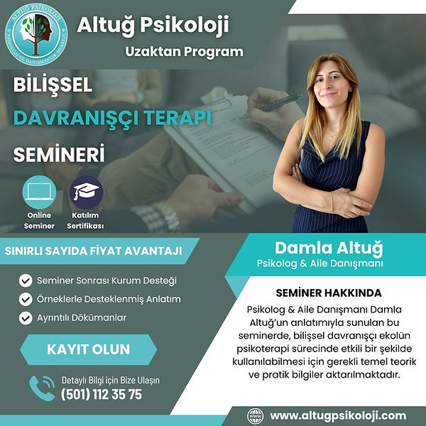 Bilişsel Davranışçı Terapi Seminer Programı