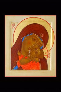 Mère de Dieu Eléousa (de tendresse), selon le modèle de Korsun du XVIe siècle