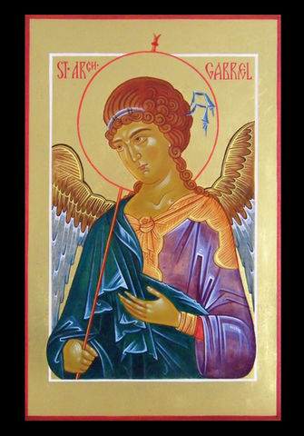 St. Archange Gabriel, selon un modèle du Mont Athos du XIVe siècle