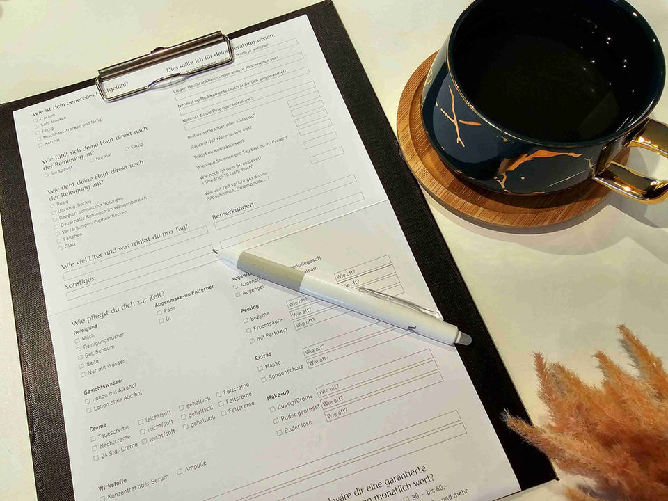 Fragebogen zur Hautanalyse