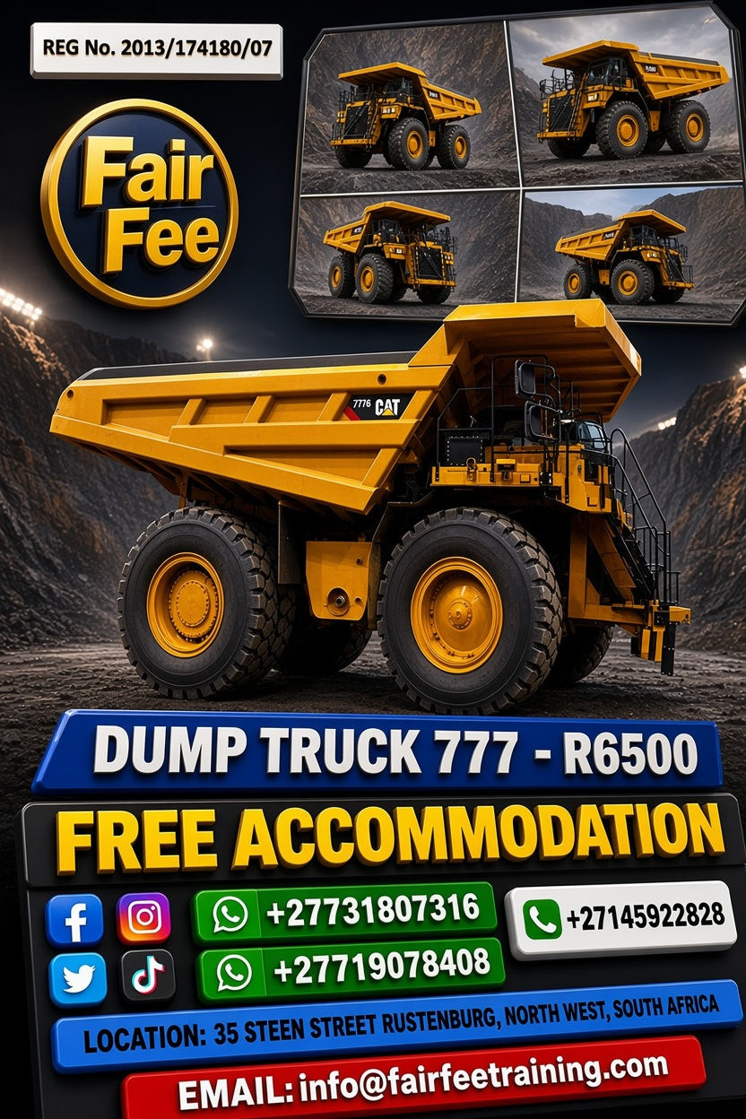 777 DUMP TRUCK RIGID BODY OPERATOR TRAINING SOUTH AFRICA