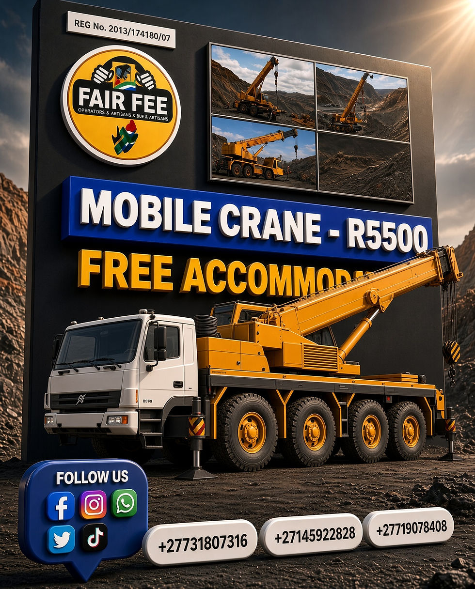 Mobile Crane Operator Training