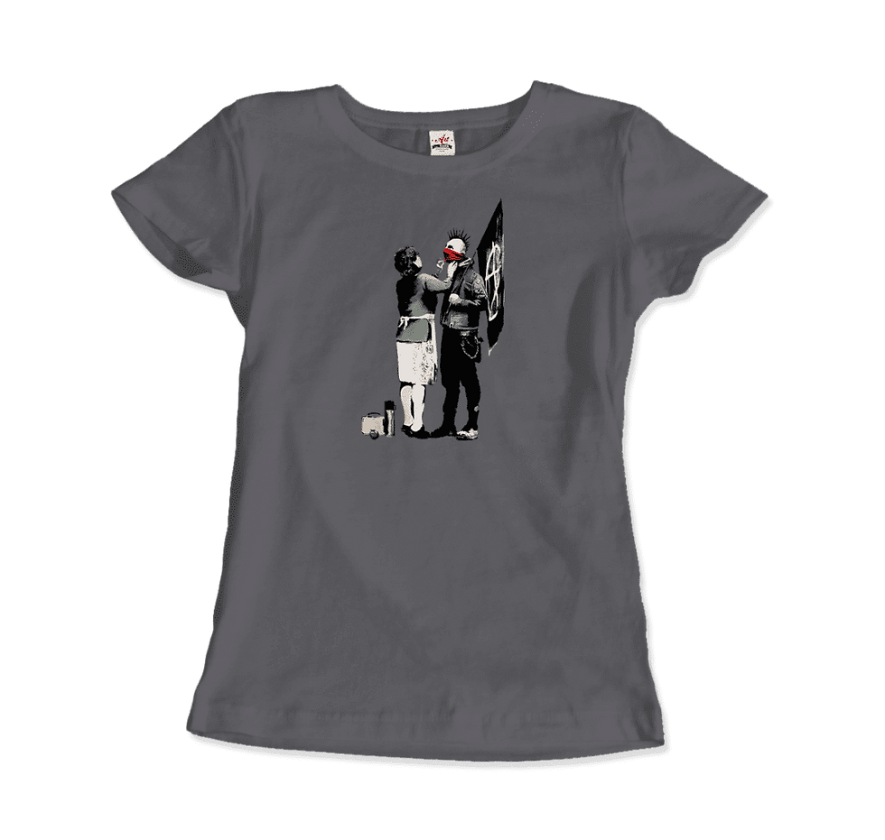 Thumbnail: Banksy Anarchist Punk and His Mother Artwork T-Shirt
