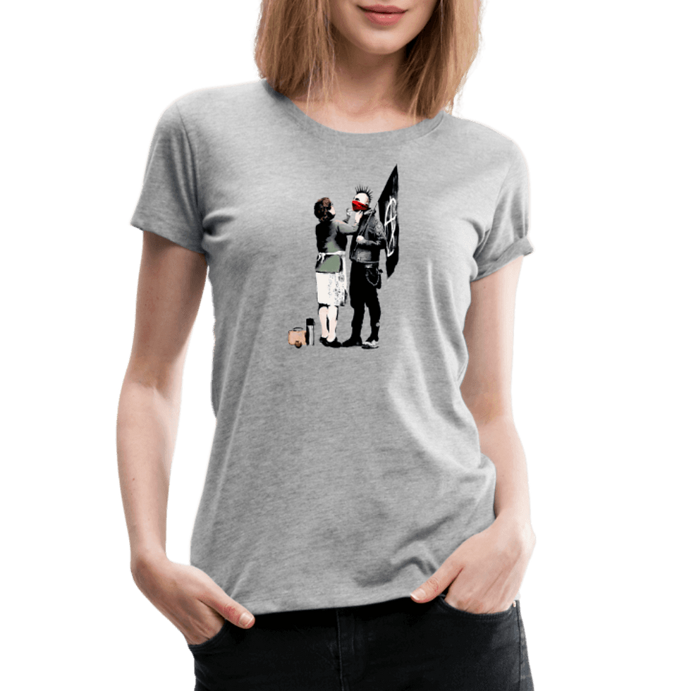 Thumbnail: Banksy Anarchist Punk and His Mother Artwork T-Shirt