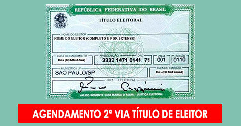 2ª via do Titulo Eleitoral