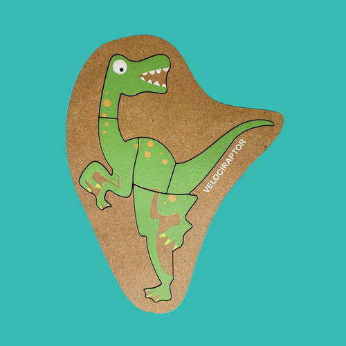 Rompecabezas De Madera Velociraptor Planz
