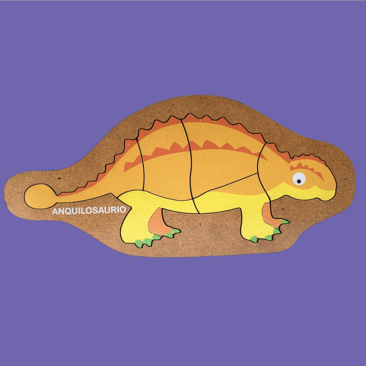 Rompecabezas De Madera Anquilosaurio