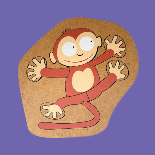 Rompecabezas De Madera Monito Planz