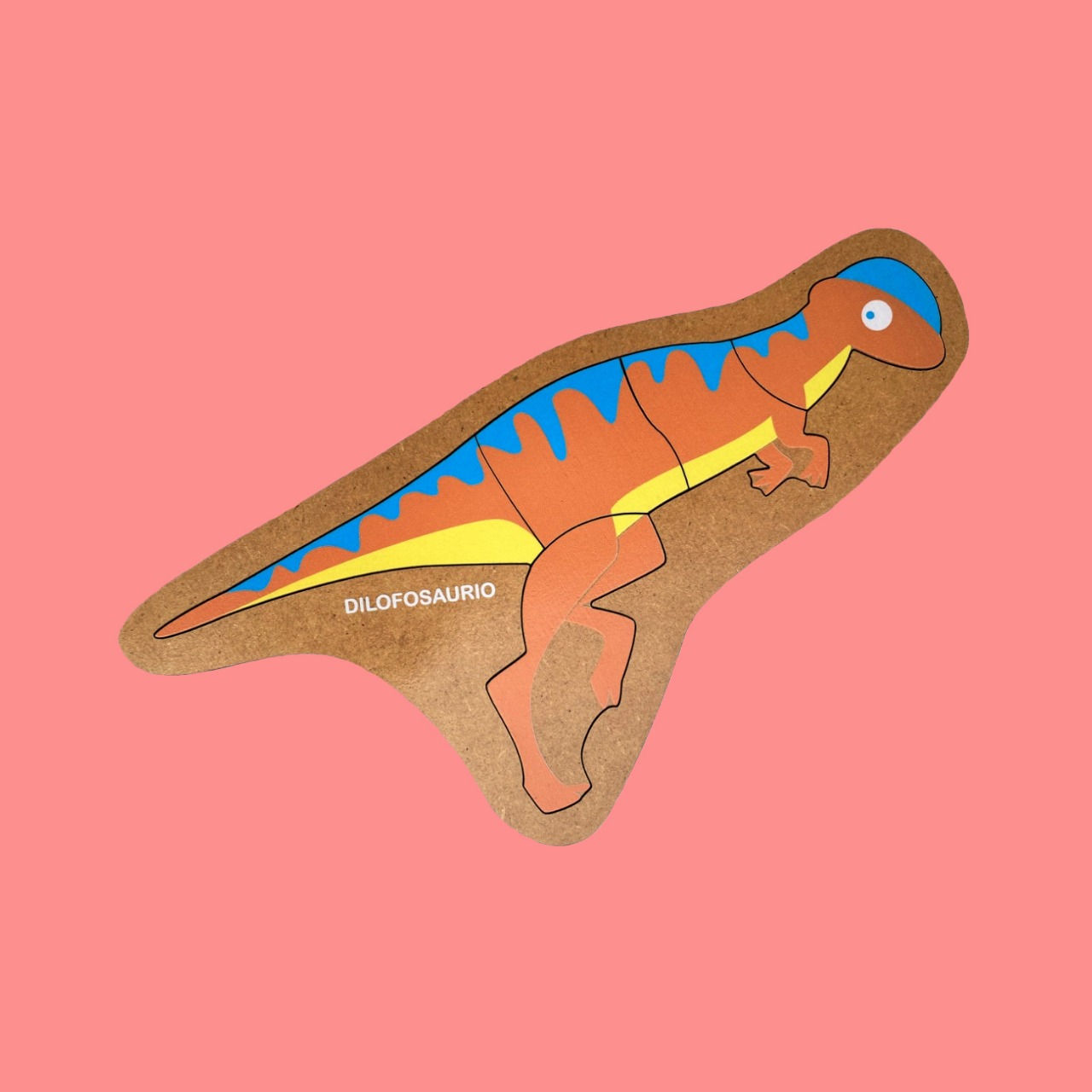 Rompecabezas De Madera Dilofosaurio