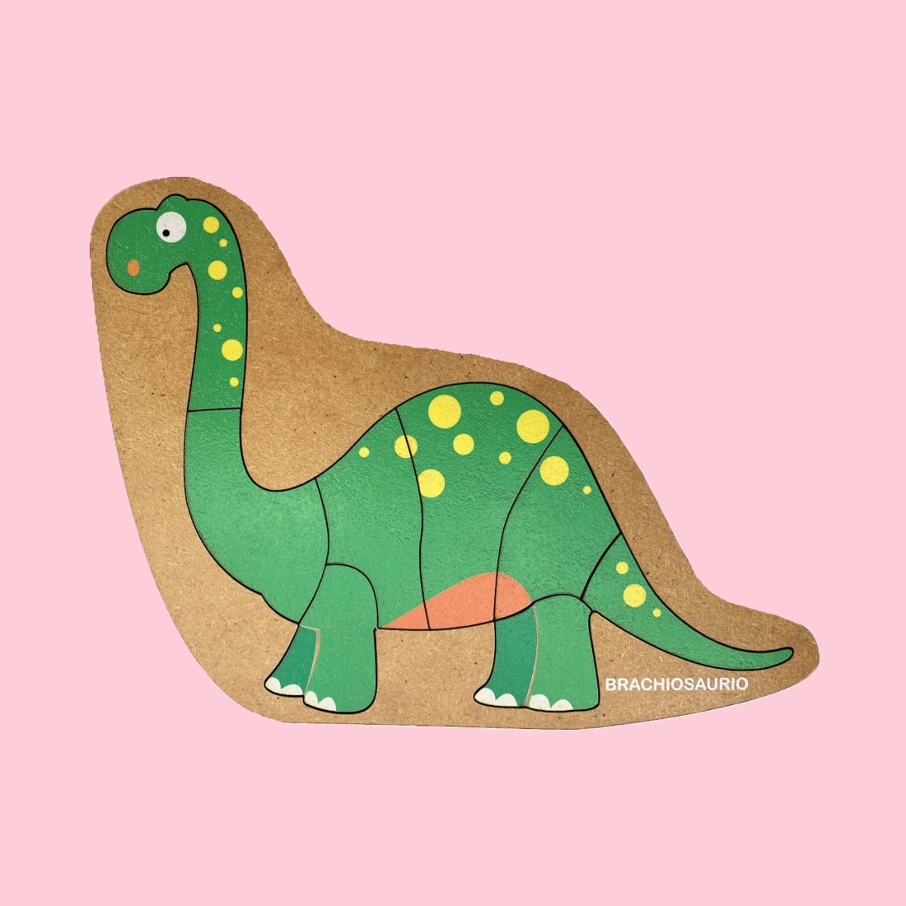 Rompecabezas De Madera Brachiosaurio