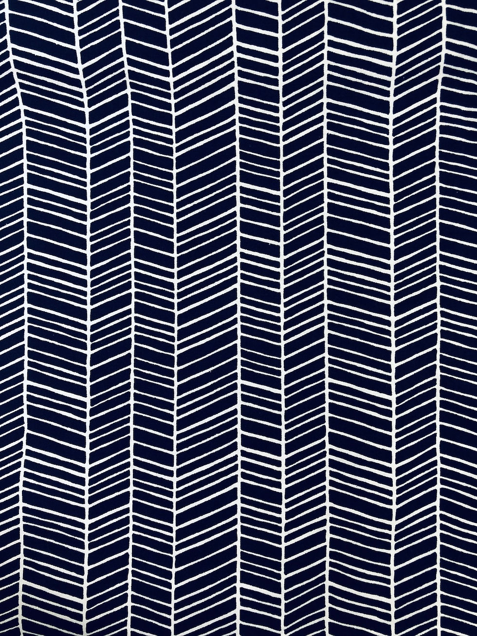 Navy Herringbone