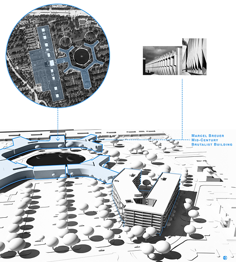 Site Model NE Slide with bruer bldgs-01-