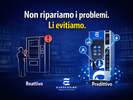 NON RIPARIAMO I GUASTI DEI DISTRIBUTORI AUTOMATICI. LI EVITIAMO. E SÌ, C’È UNA BELLA DIFFERENZA.