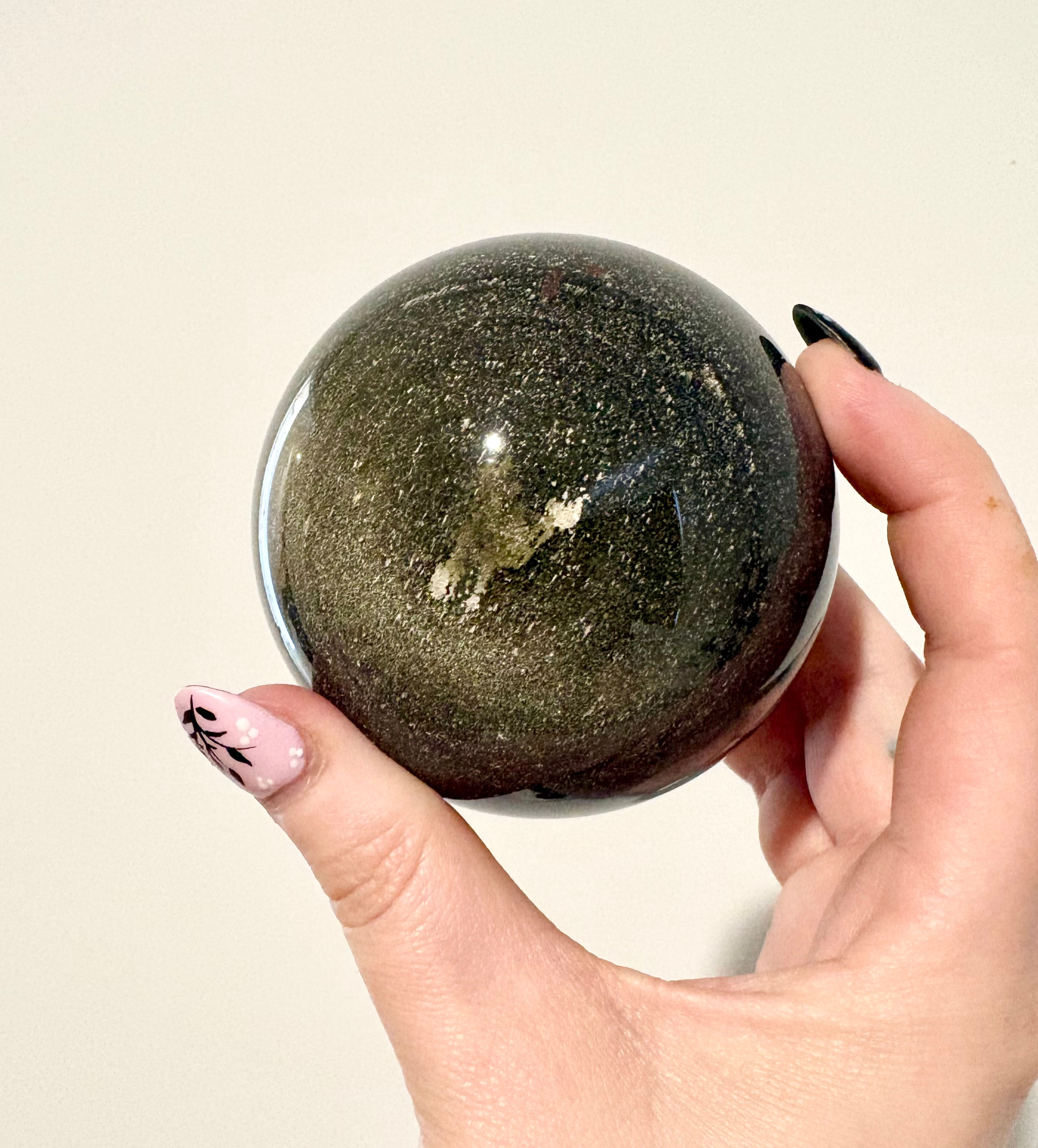 Silver Sheen Obsidian Sphere | 573g