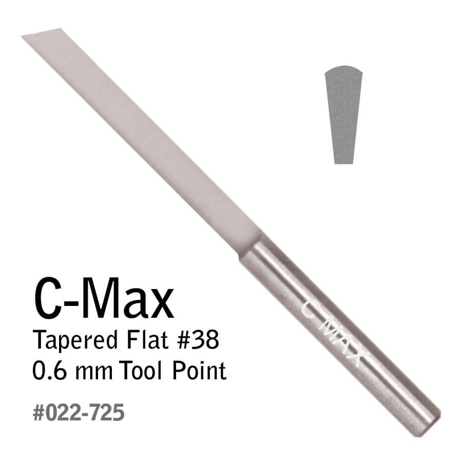 C-MAX TAPERED FLAT — #38, 0.6 MM GRS ITEM #022-725