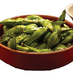 1. Edamame med salt