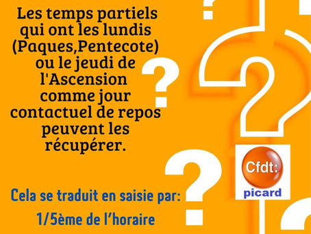 Récupération des temps partiel