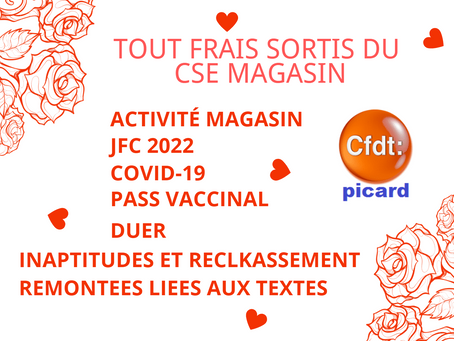 Débrief CSE Magasin Février 2022
