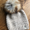 Thumbnail: Textured Luxury Alpaca and Merino Wool Light Bulky Pom Pom Hat - Sahara Dust